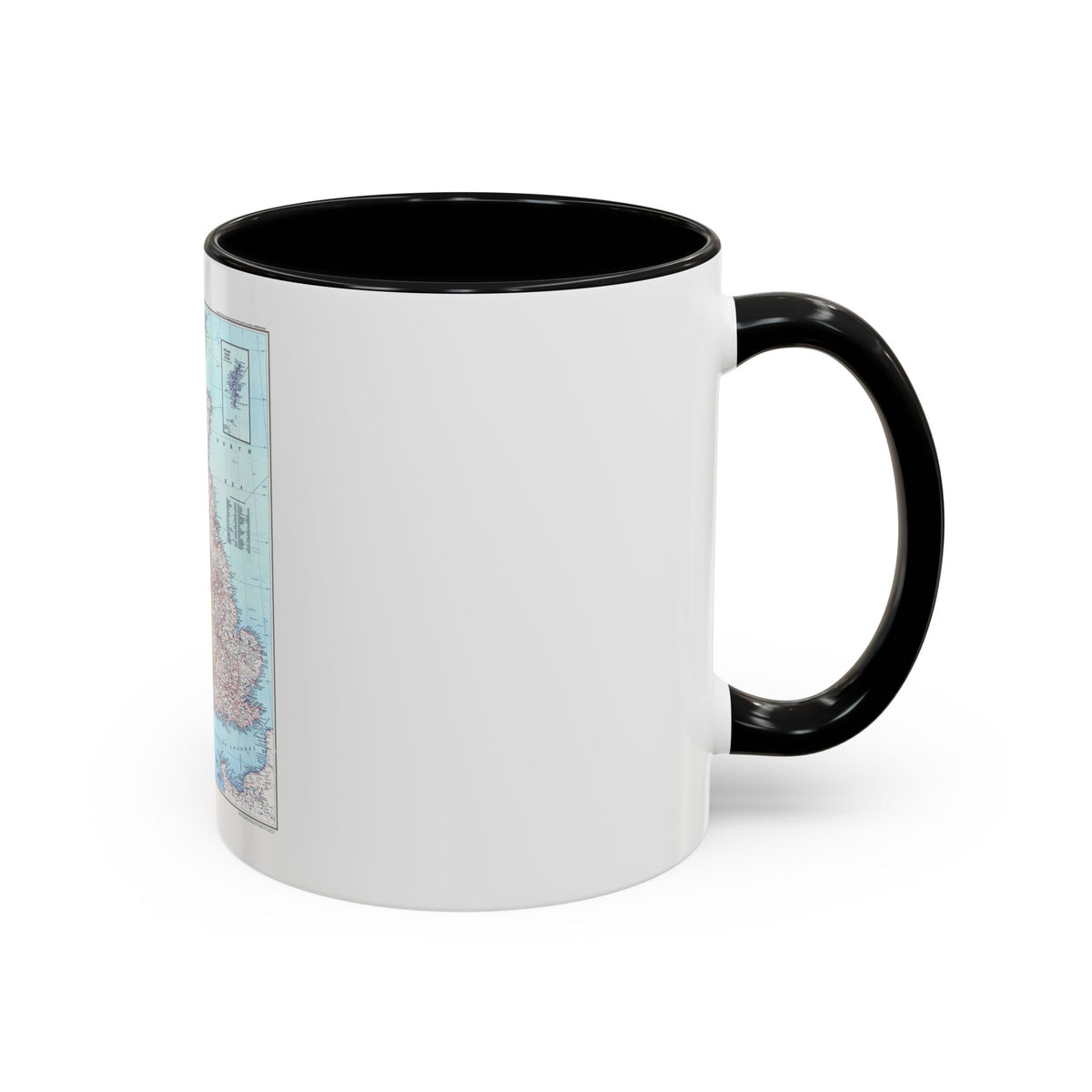British Isles (1979) (Map) Accent Coffee Mug