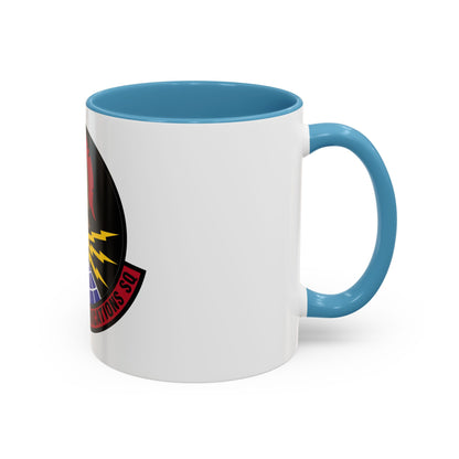 618 Air Communications Squadron AMC (U.S. Air Force) Accent Coffee Mug