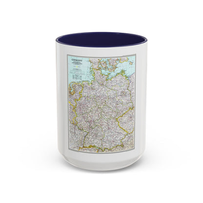 Germany (1991) (Map) Accent Coffee Mug
