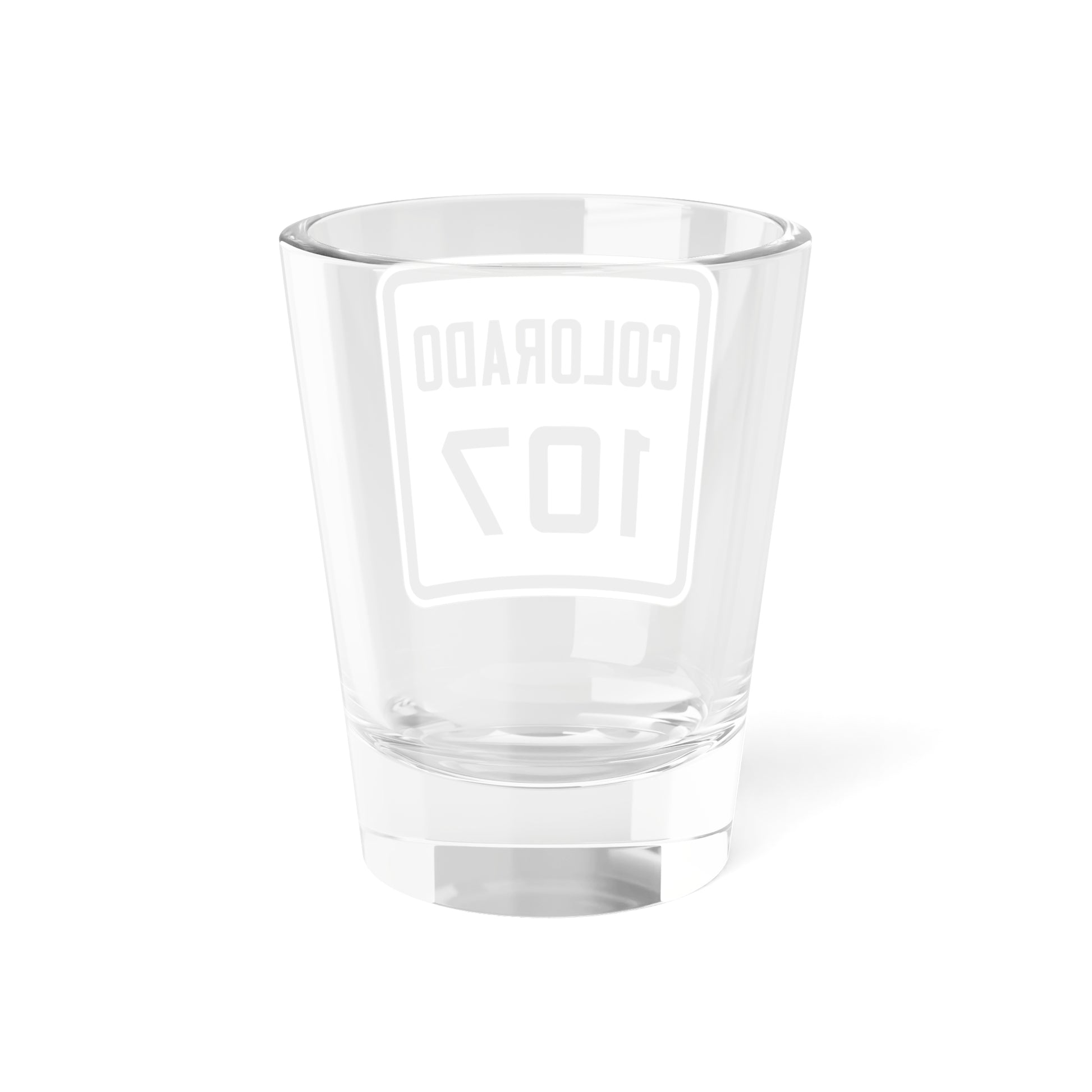 Colorado 107 1926 (Colorado) (Road Sign) Shot Glass 1.5oz-Go Mug Yourself