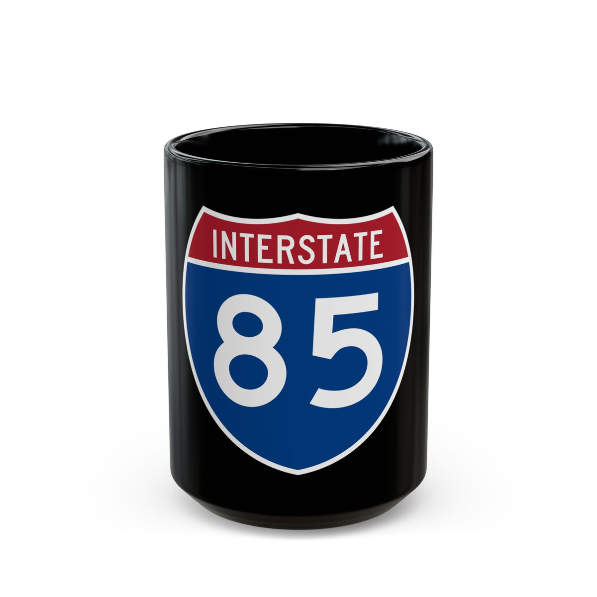Interstate 85 (U.S. Highways) Black Coffee Mug