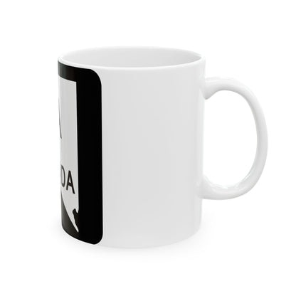 Nevada 1A (Nevada) (Road Sign) White Coffee Mug