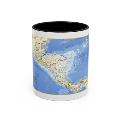 Central America (1973) (Map) Accent Coffee Mug