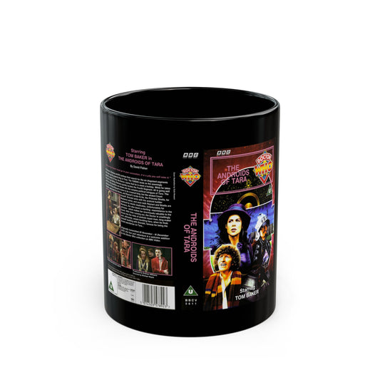 DOCTOR WHO THE ANDROIDS OF TARA (VHS COVER) - Black Coffee Mug