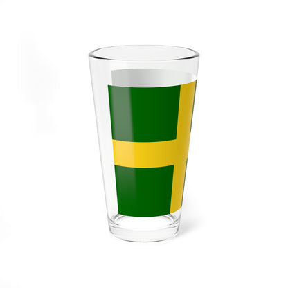 Flag of Oland (Sweden) Pint Glass 16oz