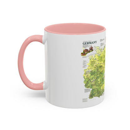 Germany - A Traveller's Map (1991) (Map) Accent Coffee Mug
