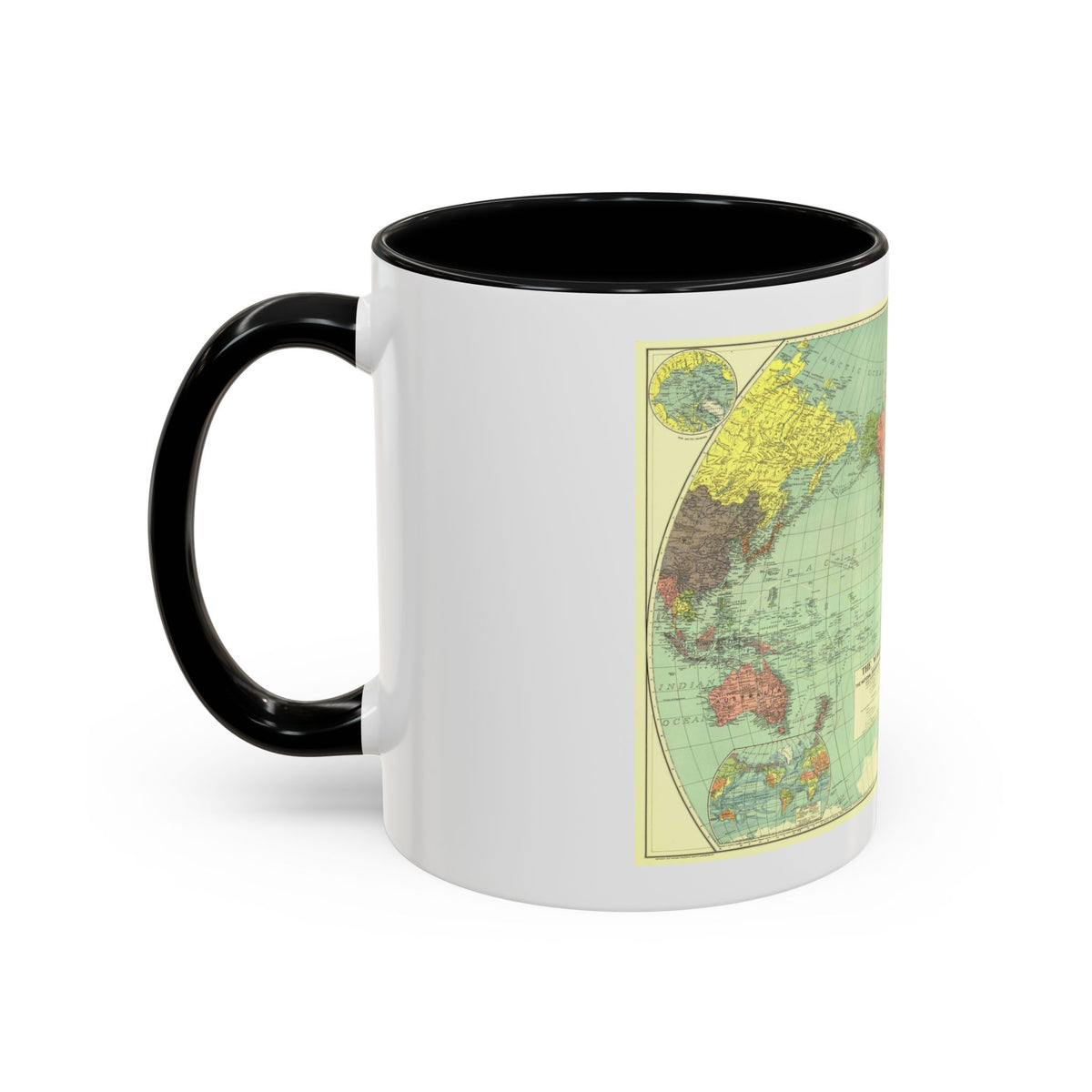 World Map (1932) (Map) Accent Coffee Mug