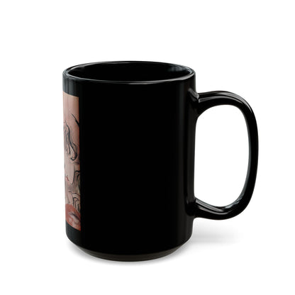 Father of the Baby, Woman's Day, May 1958 - Black Coffee Mug-Go Mug Yourself