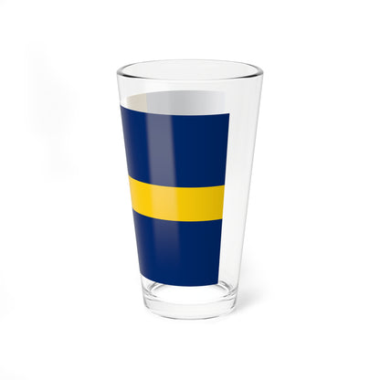Flag of Sweden pre-1906 3-2 (Estonia) Pint Glass 16oz