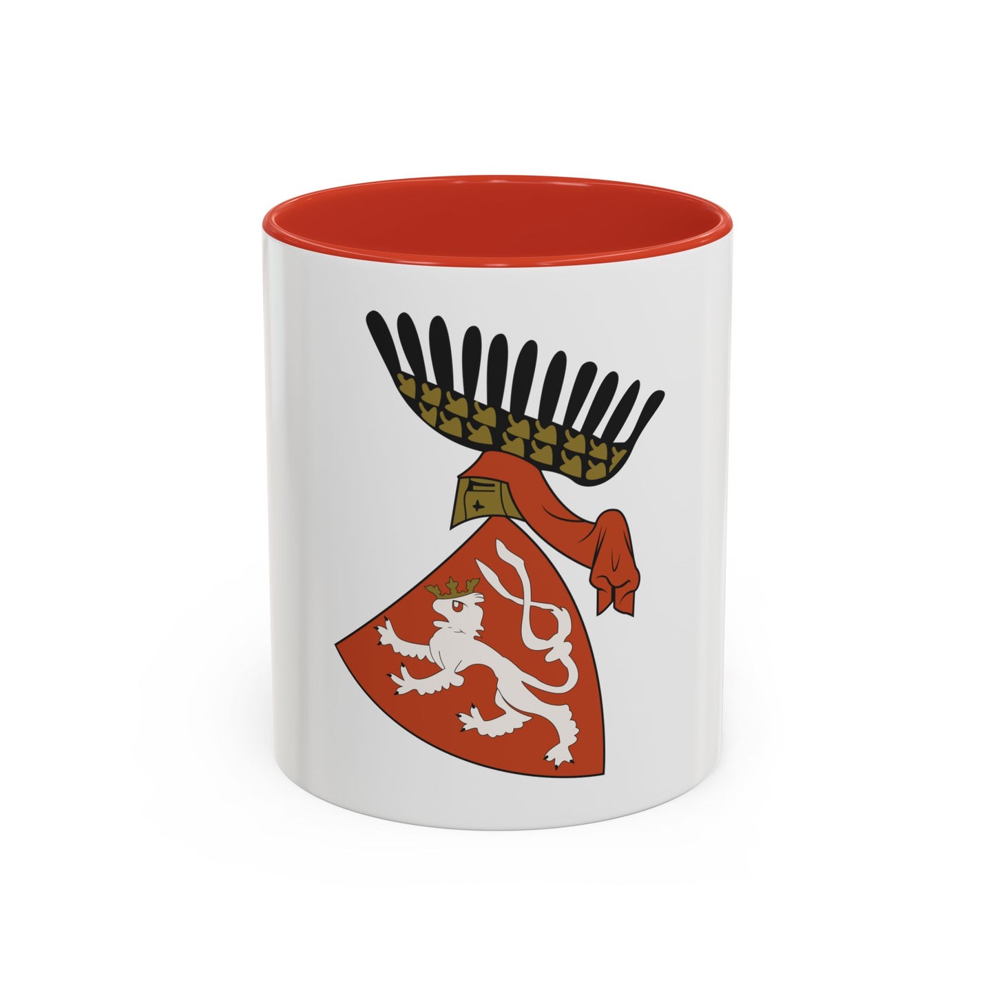 Coat of arms of the Kingdom of Bohemia (Wenceslaus II of Bohemia) - Accent Coffee Mug
