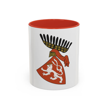 Coat of arms of the Kingdom of Bohemia (Wenceslaus II of Bohemia) - Accent Coffee Mug