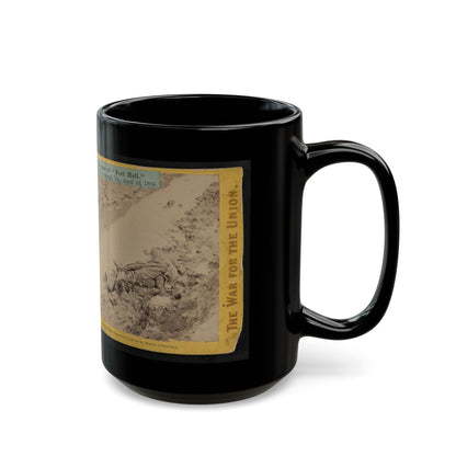 A Dead Rebel Soldier, As He Lay In The Trenches Of  Fort Hell  001 (U.S. Civil War) Black Coffee Mug