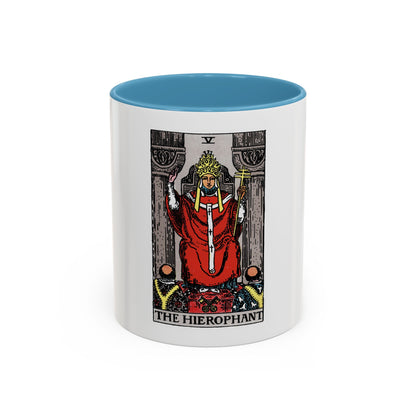 The Hierophant (Tarot Card) Accent Coffee Mug