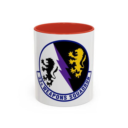 32 Weapons Squadron ACC (U.S. Air Force) Accent Coffee Mug