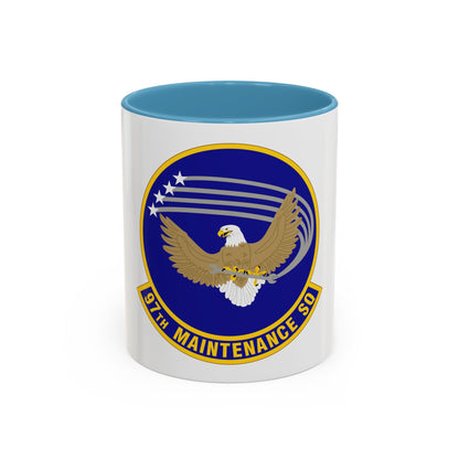 97 Maintenance Squadron AETC (U.S. Air Force) Accent Coffee Mug