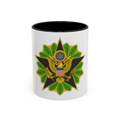 Staff Identification Badge (U.S. Army) Accent Coffee Mug
