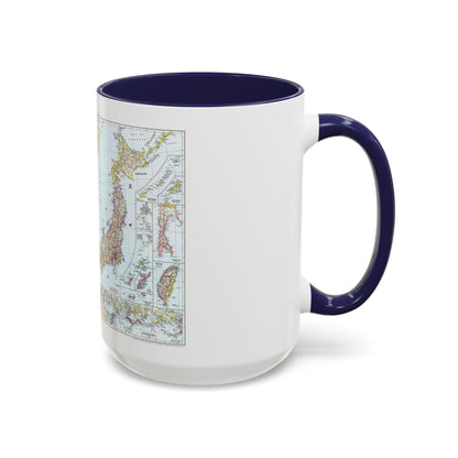 Japan and Korea (1945) (Map) Accent Coffee Mug