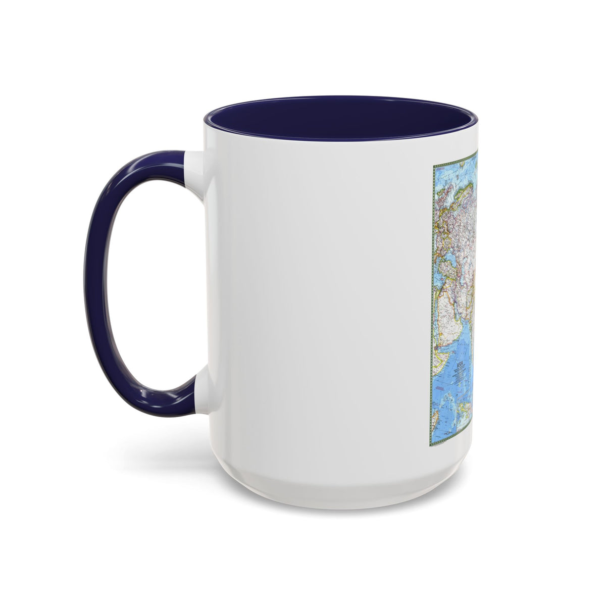 Asia (1971) (Map) Accent Coffee Mug