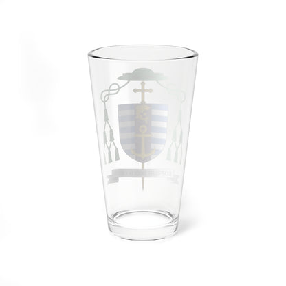 Escudo de Edmilson Tadeu Canavarros dos Santos (Spain) (Coat of Arms) Pint Glass 16oz