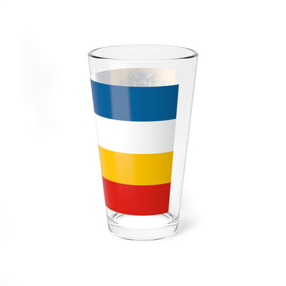 Imperial Chinese Navy Commodores Flag 1905-1909 (China) Pint Glass 16oz