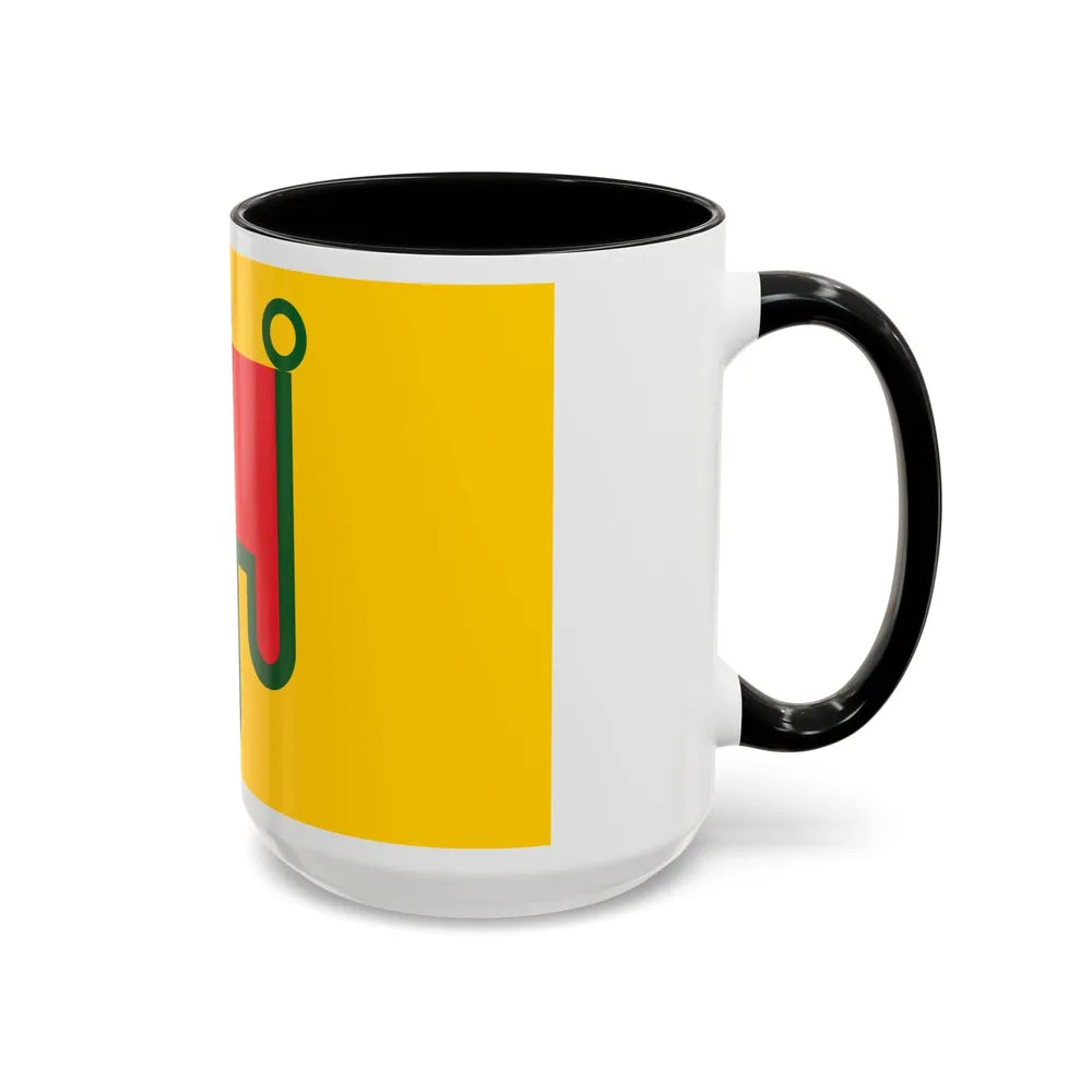 Flag of Auvergne France - Accent Coffee Mug-Go Mug Yourself