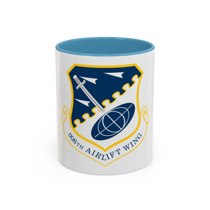 USAF 908th Airlift Wing (U.S. Air Force) Accent Coffee Mug