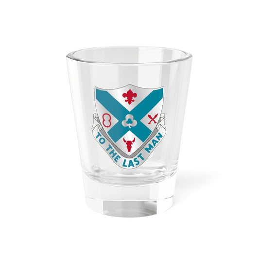 Verre à liqueur du 135e régiment d'infanterie (armée américaine) 1,5 oz