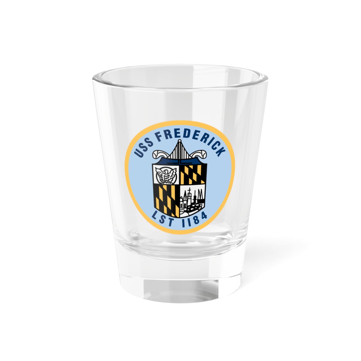 USS Frederick LST 1184 (U.S. Navy) Shot Glass 1.5oz