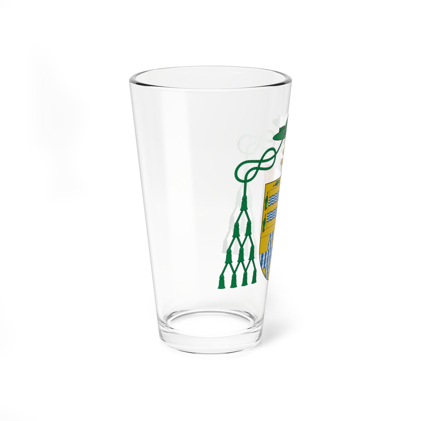 Escudo de Alonso Bernardo de los Ríos Guzmán (Spain) (Coat of Arms) Pint Glass 16oz