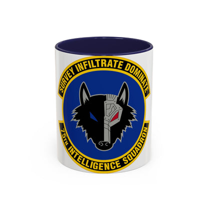 75 Intelligence Squadron ACC (U.S. Air Force) Accent Coffee Mug