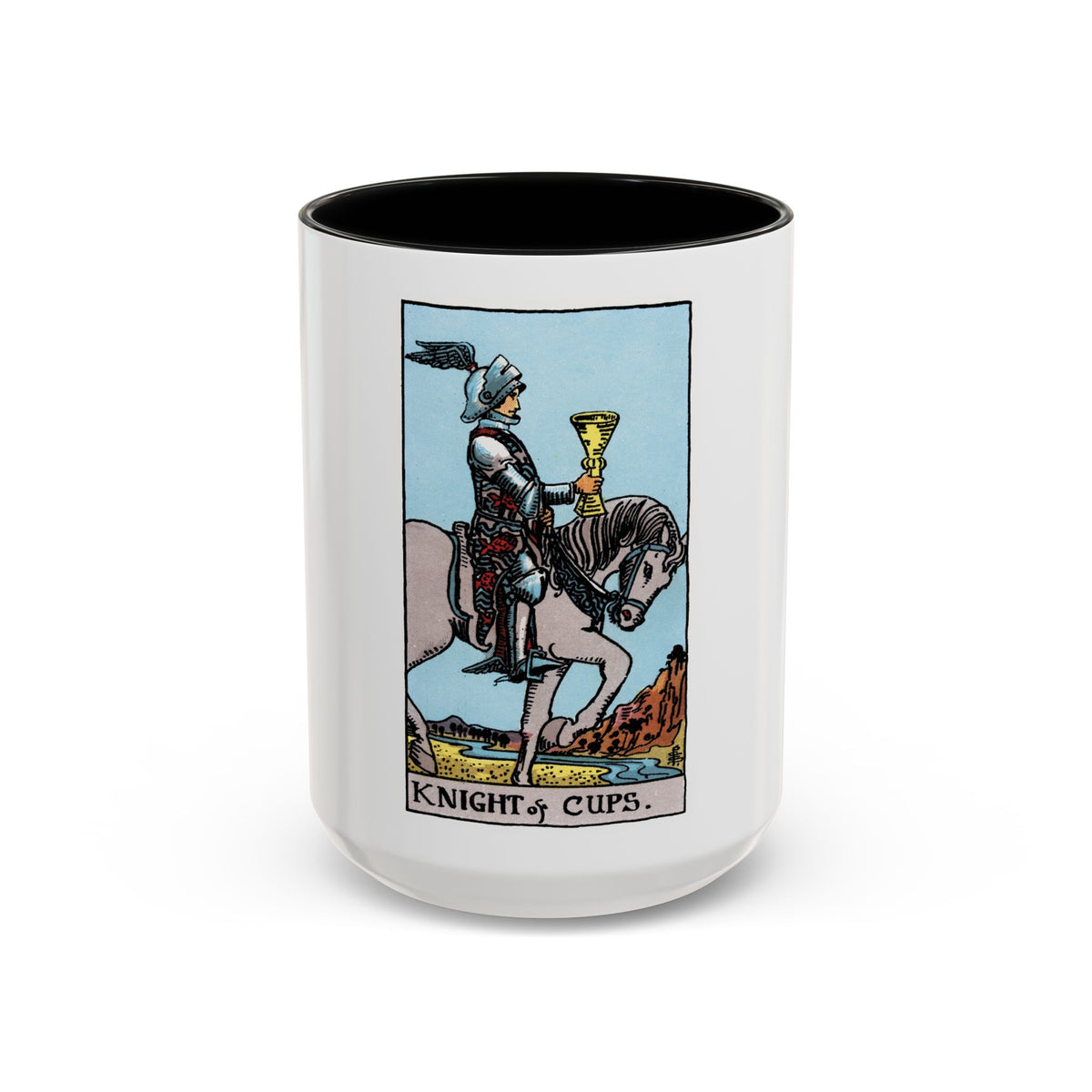 The Knight of Cups (Tarot Card) Accent Coffee Mug