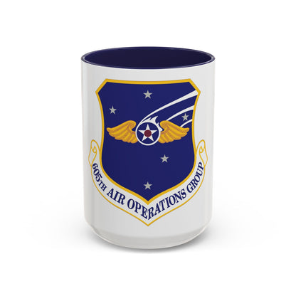 605th Air Operations Group (U.S. Air Force) Accent Coffee Mug