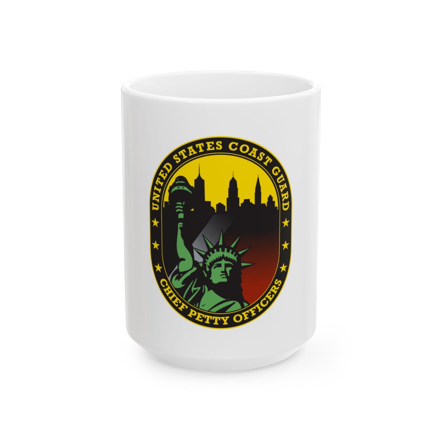 USCG Chief Petty Officer CPO (U.S. Coast Guard) White Coffee Mug