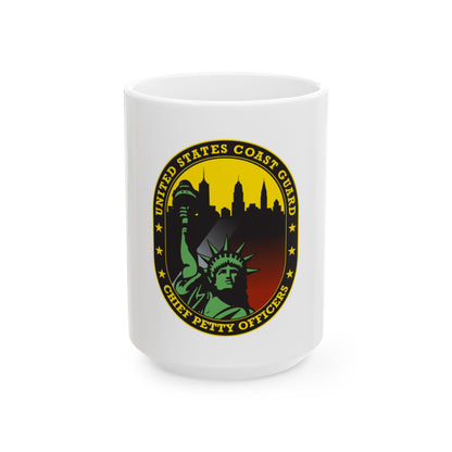 USCG Chief Petty Officer CPO (U.S. Coast Guard) White Coffee Mug