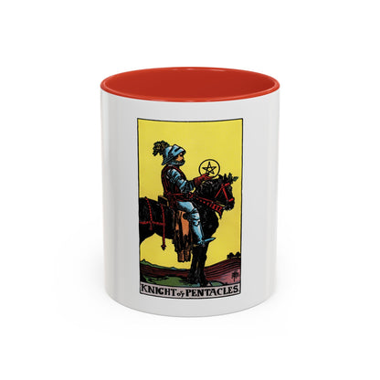 The Knight of Pentacles (Tarot Card) Accent Coffee Mug