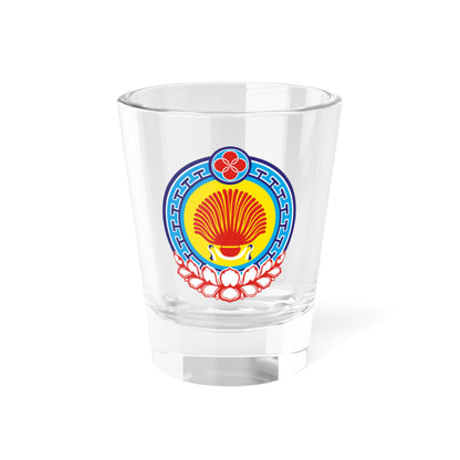 Coat of Arms of Kalmykia (Russia) (Coat of Arms) Shot Glass 1.5oz