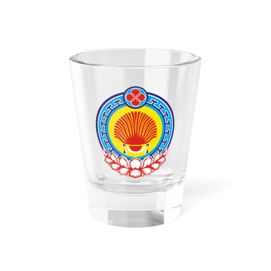Coat of Arms of Kalmykia (Russia) (Coat of Arms) Shot Glass 1.5oz
