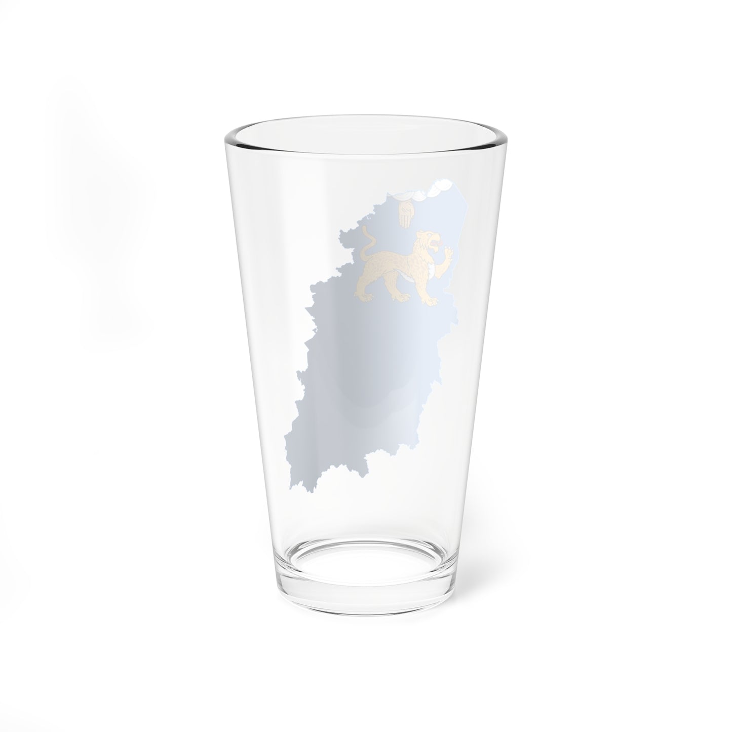 Flag-map of Pskov Oblast (Russia) Pint Glass 16oz