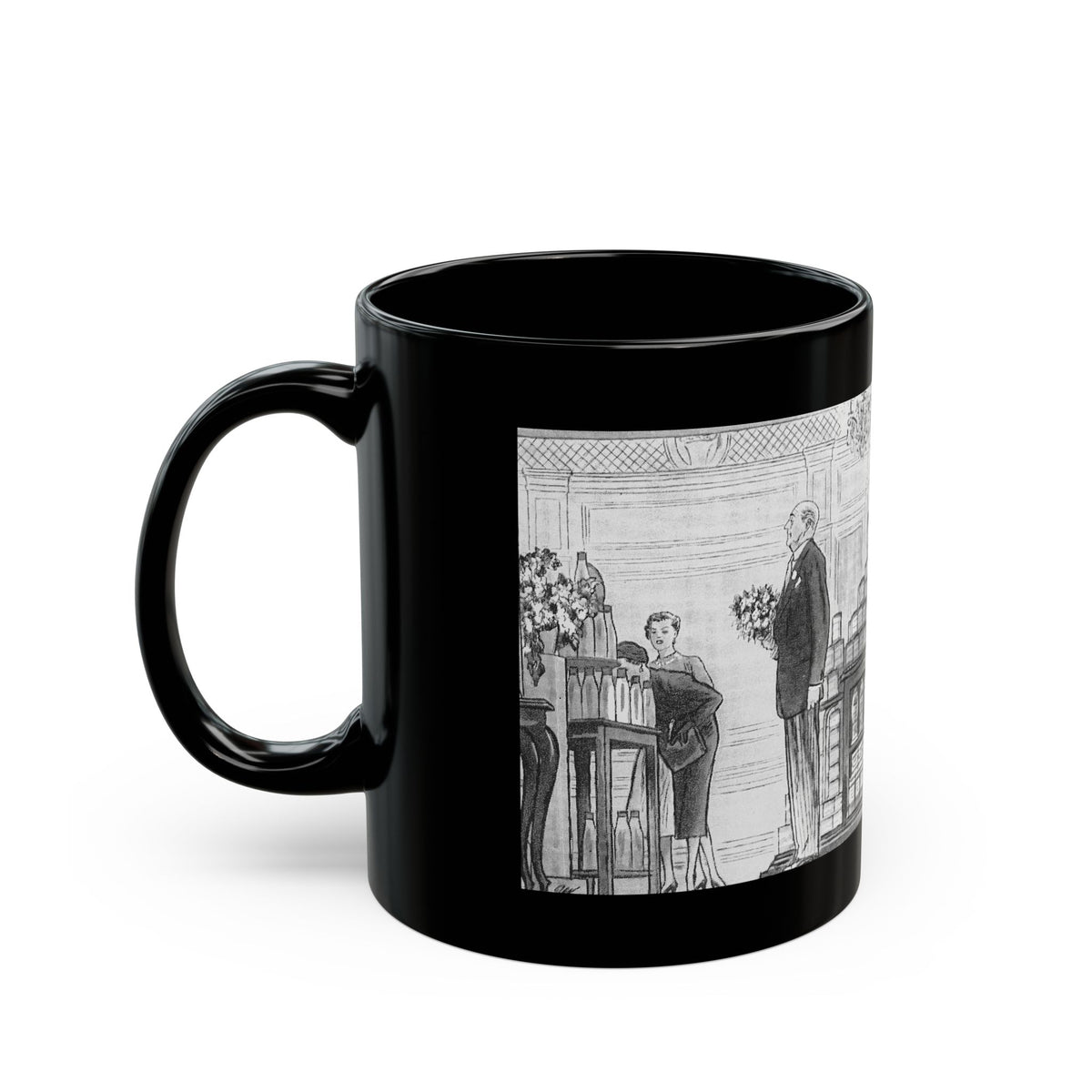 Fancy Town (2) - Black Coffee Mug