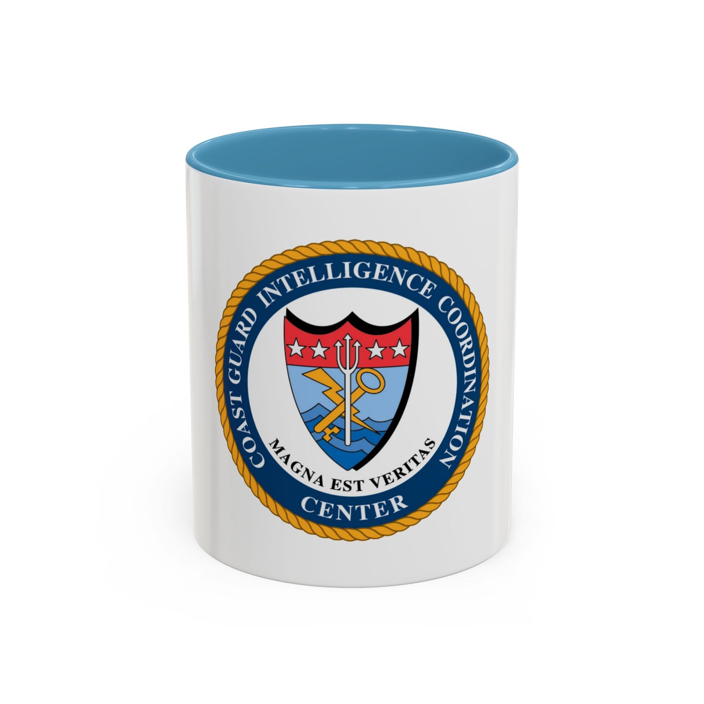 USCG Intelligence Coordination Ctr (U.S. Coast Guard) Accent Coffee Mug