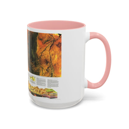 USA - Grand Canyon of the Colorado (1978) (Map) Accent Coffee Mug