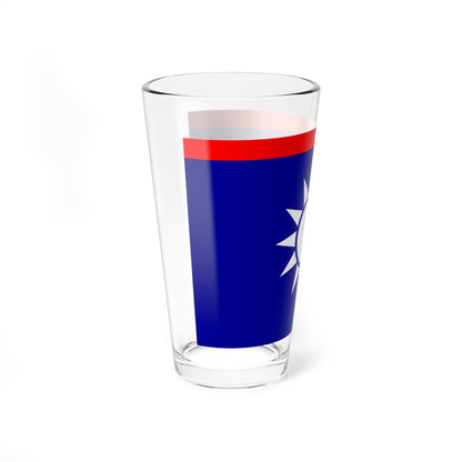 ROCN Admirals Flag (China) Pint Glass 16oz