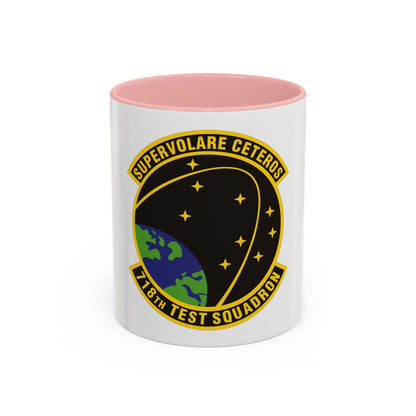 718th Test Squadron (U.S. Air Force) Accent Coffee Mug