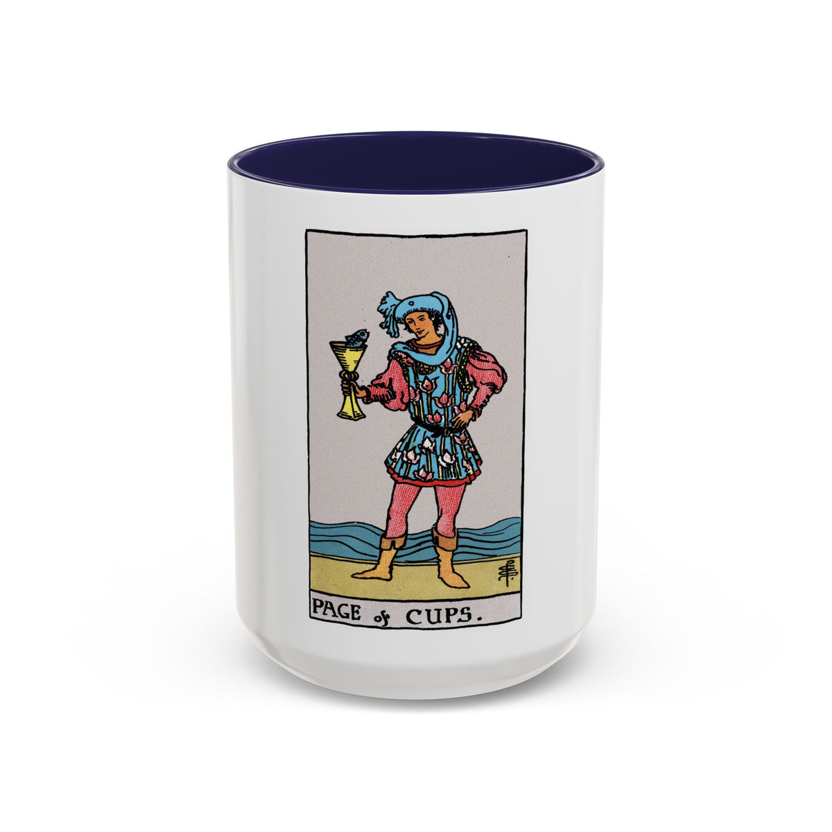 The Page of Cups (Tarot Card) Accent Coffee Mug