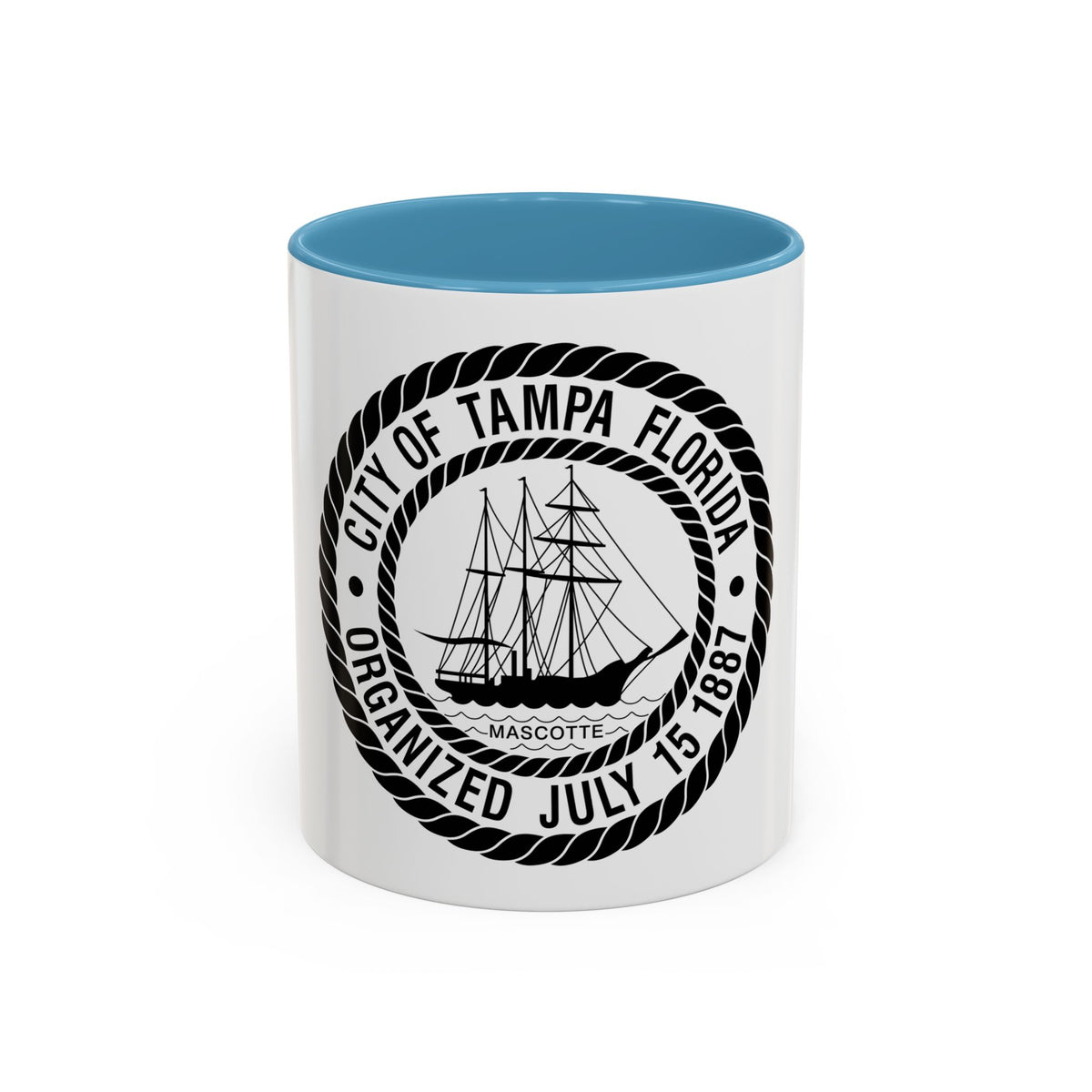 Seal of Tampa Florida - Accent Coffee Mug