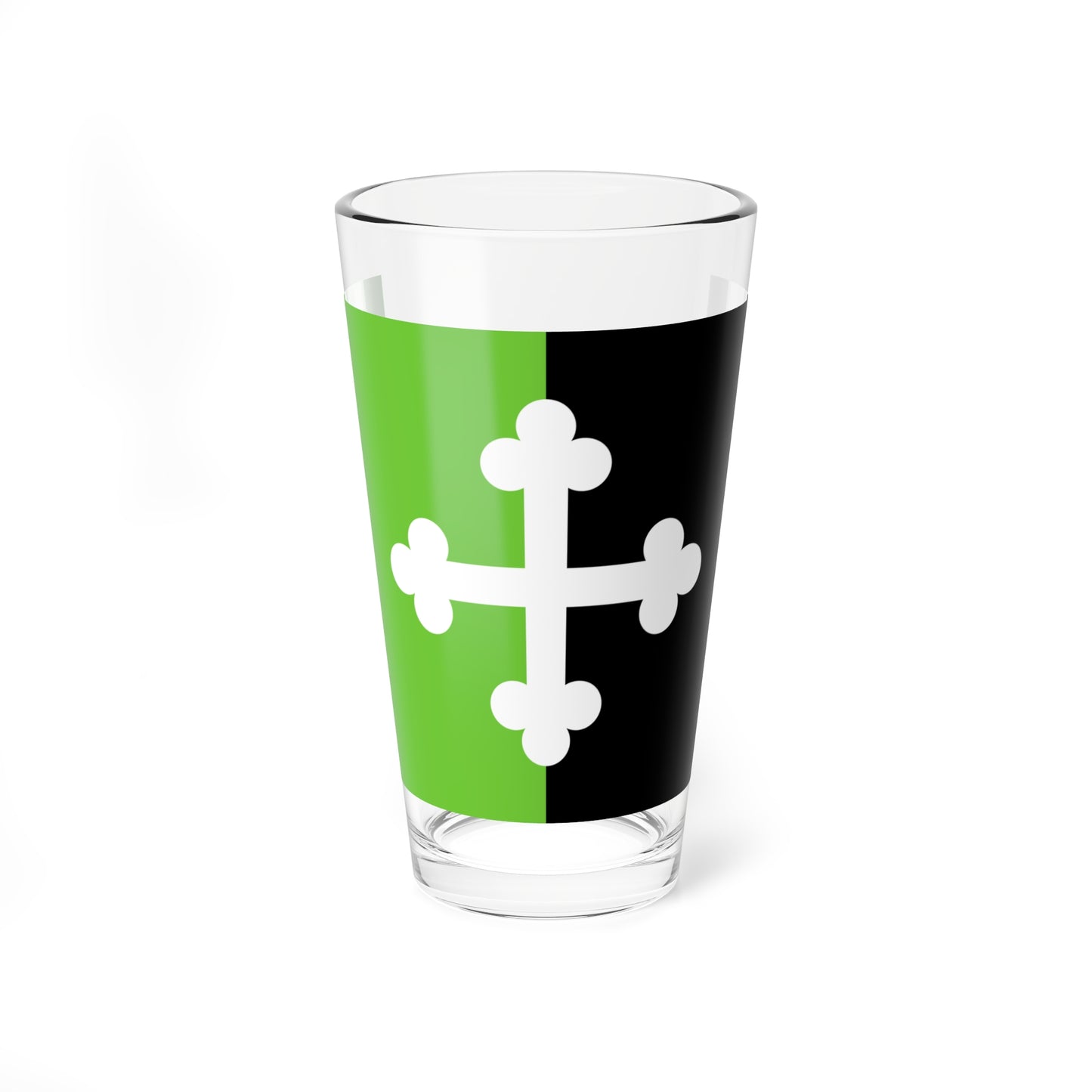 Flag of Bourg-en-Bresse (France) Pint Glass 16oz