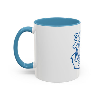 USCG Official Emblem (U.S. Coast Guard) Accent Coffee Mug