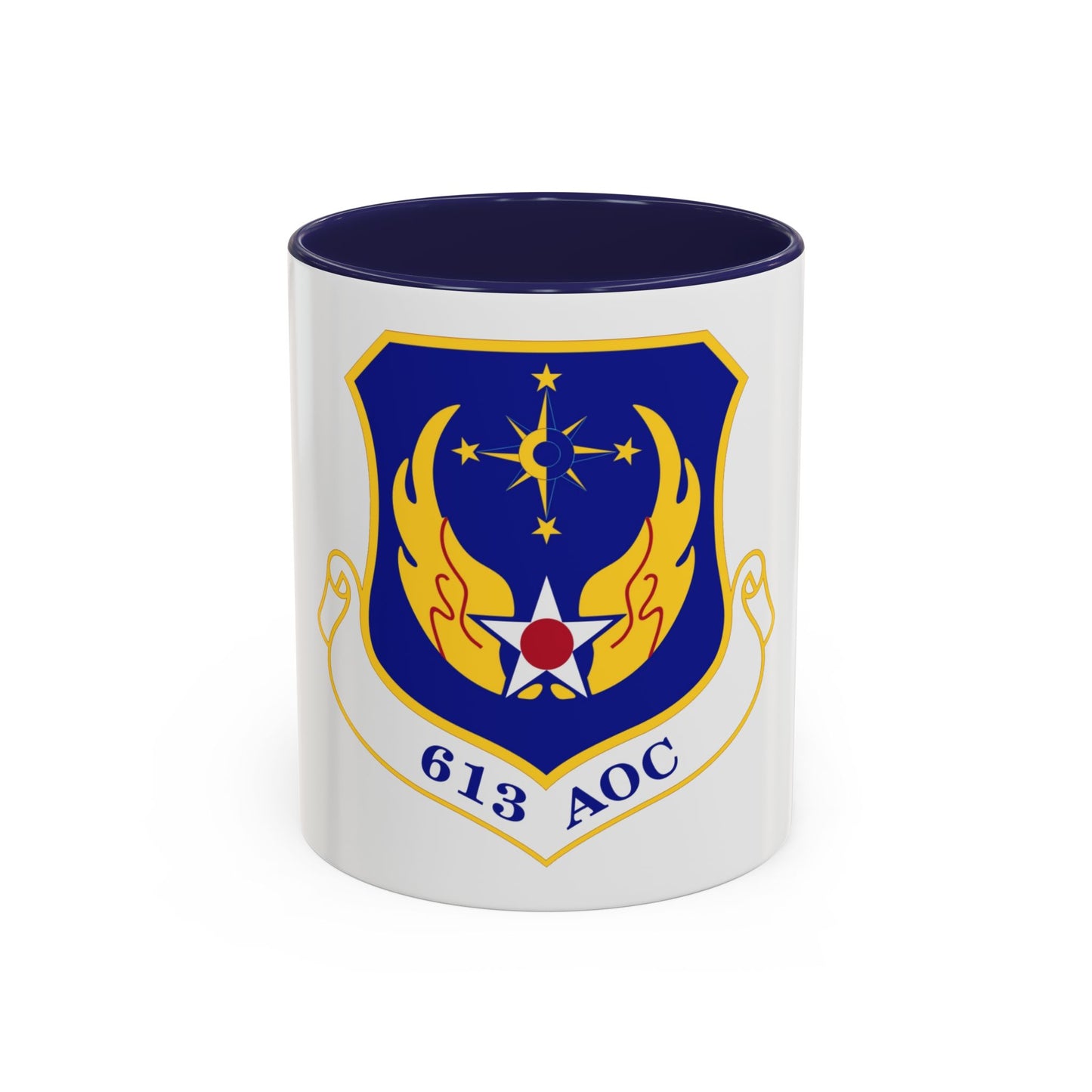 613 Air Operations Center PACAF (U.S. Air Force) Accent Coffee Mug