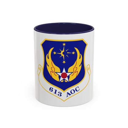 613 Air Operations Center PACAF (U.S. Air Force) Accent Coffee Mug