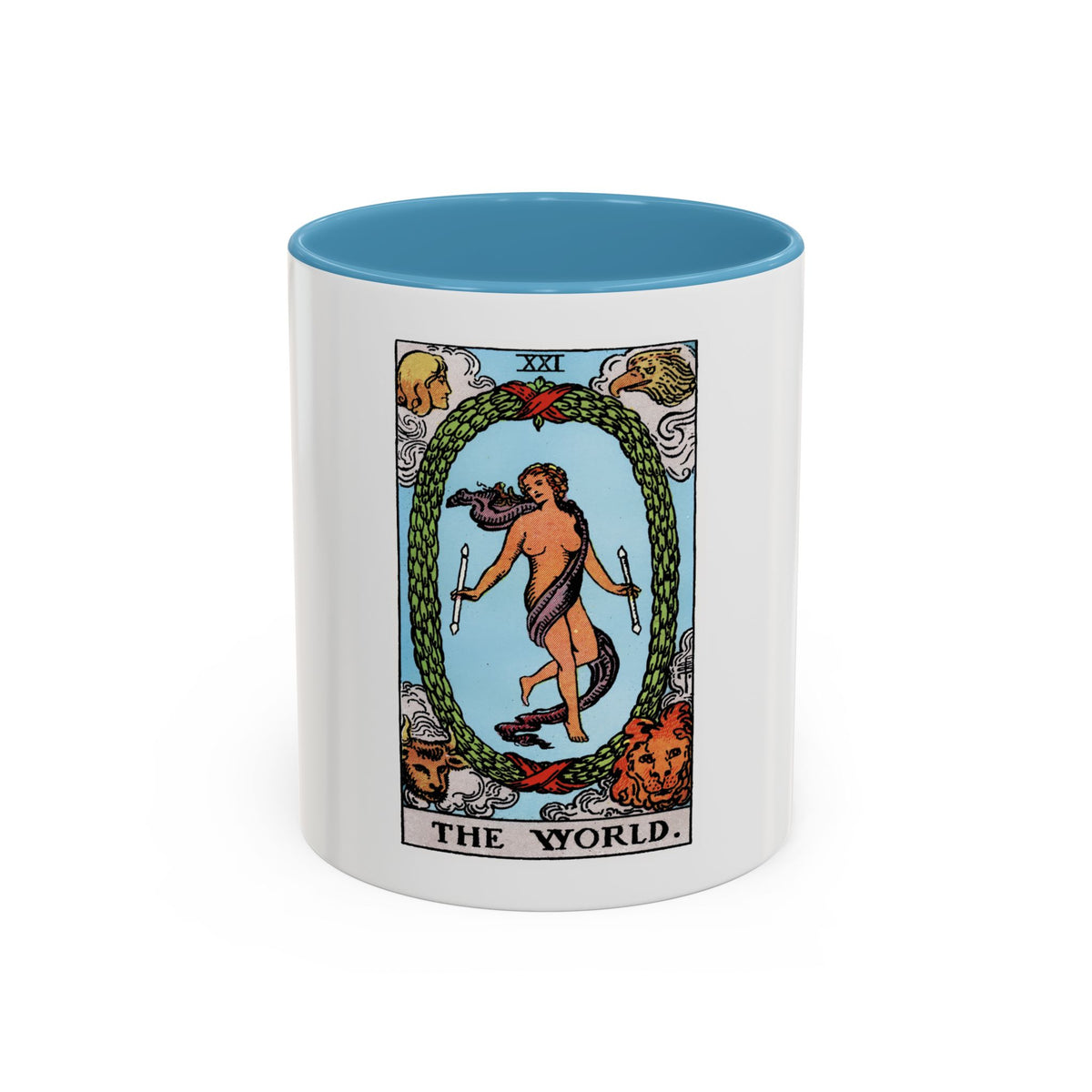 The World (Tarot Card) Accent Coffee Mug